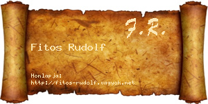 Fitos Rudolf névjegykártya